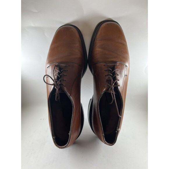 Allen Edmonds Men’s Brown Leeds Oxford Cap Toe Leather Pebble Grain Size 10 C - Picture 6 of 8
